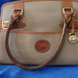 Authentic vintage Dooney and Bourke Tan and brown bag